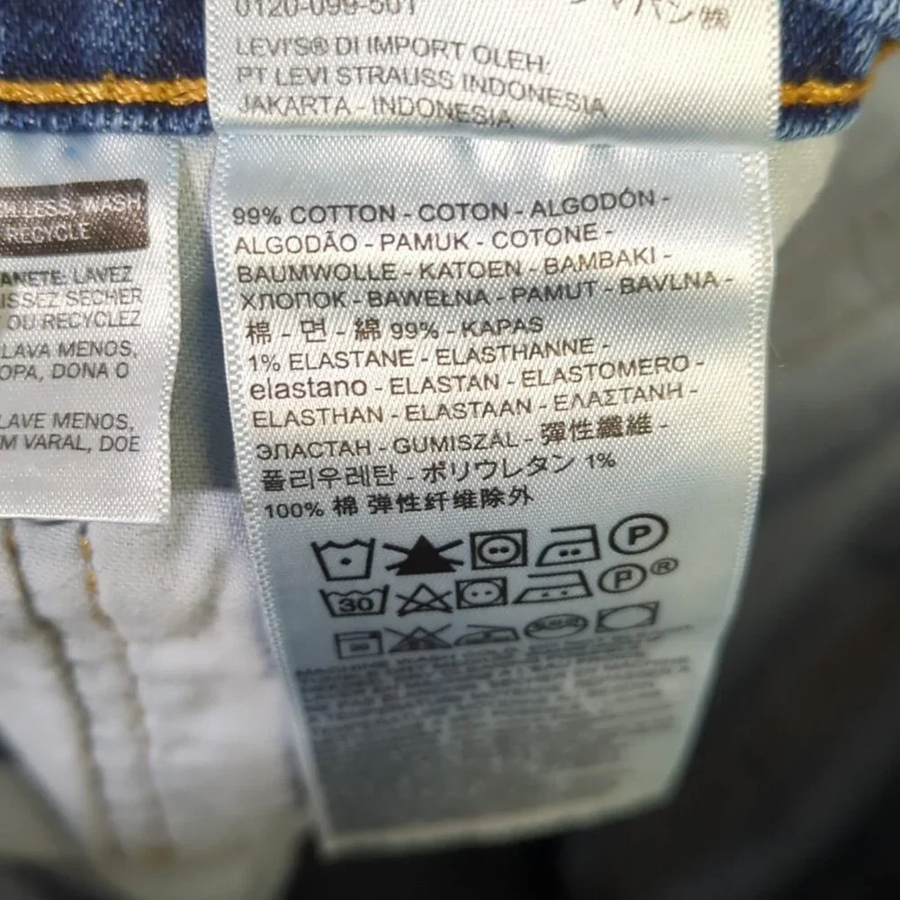 Levi's Jeans Men's 32x30 Fits 32x27 Blue 541 Athletic Fit Tapered Leg Denim